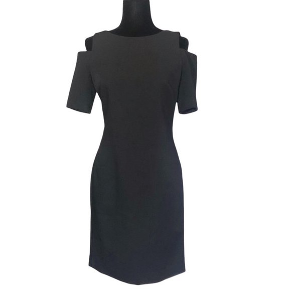 MICHAEL Michael Kors Cold Shoulder Little Black Dress - Picture 2 of 10